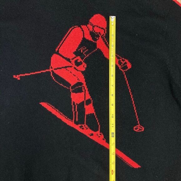 Vintage RARE Polo Ralph Lauren Turtleneck Sweater 100% Lambswool Suicide Skier - Picture 13 of 13